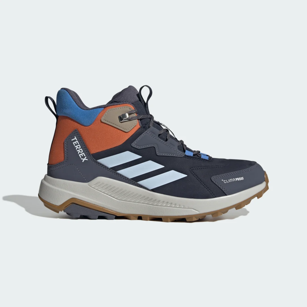 Detalle de Adidas Terrex Anylander Leather Mid Climaproof: Zapatilla de senderismo con corte medio en cuero