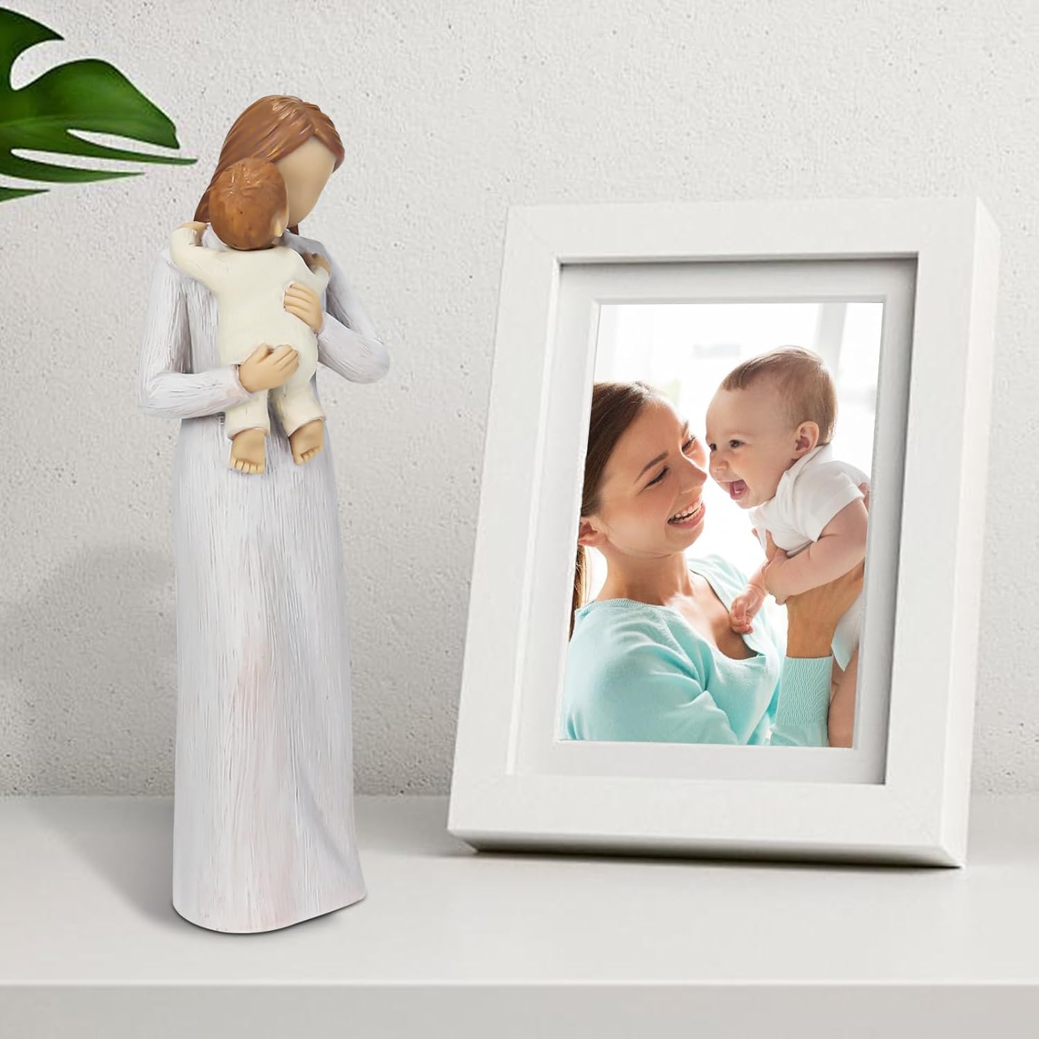 Detalle de Carracci Neue Mama Geschenke – Mutter-Kind Statuen aus Harz, handbemalt