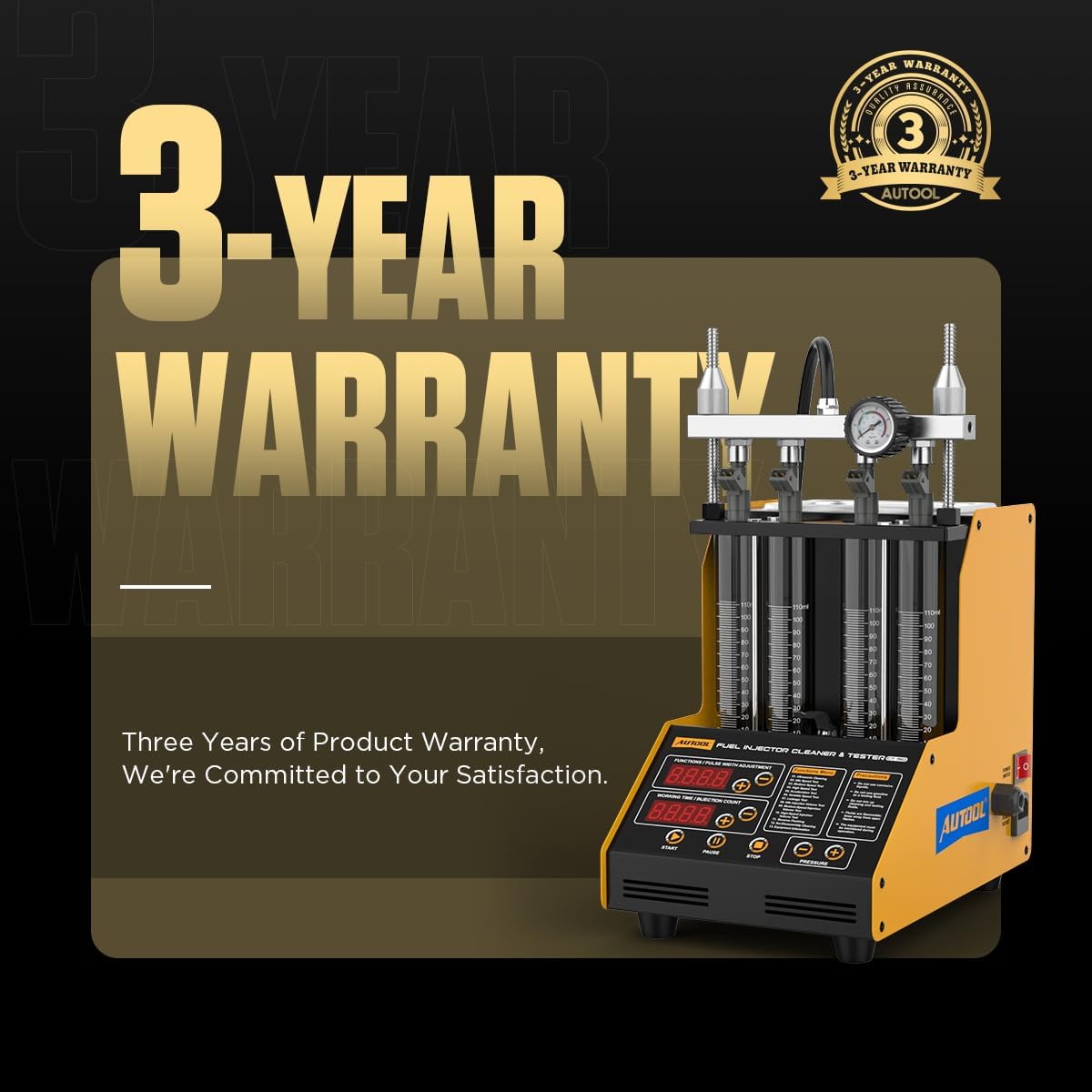 Thumbnail 6 de AUTOOL CT150 pulitore e tester per iniettori carburante a onde ultrasoniche (fino a 4 cilindri, 220V)