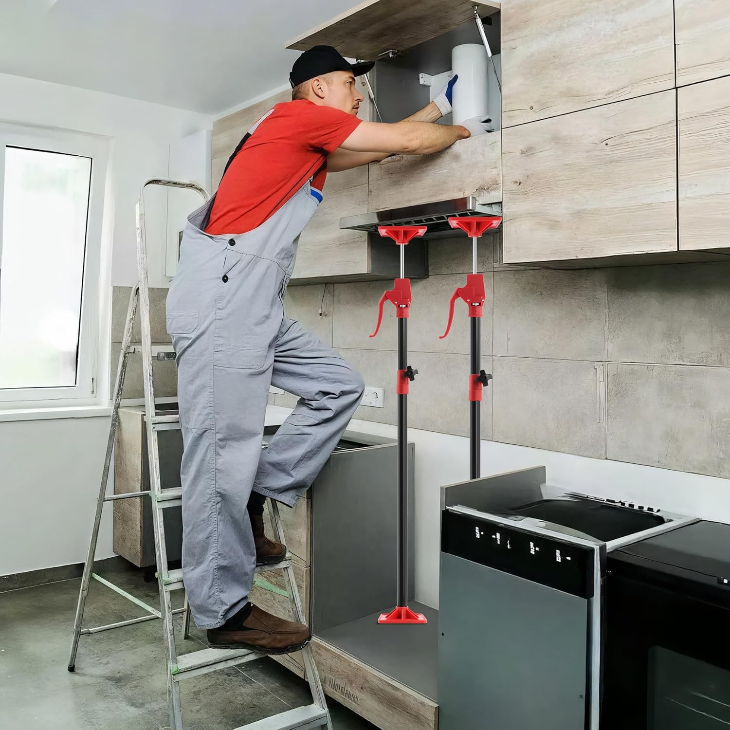 Thumbnail 5 de Cabinet Jacks Support Pole 11.8"–23.5" 📐