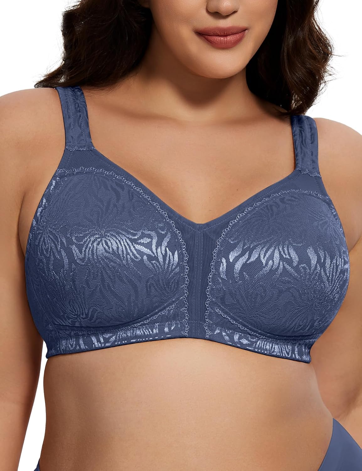 Detalle de Deyllo Women's Minimizer Bra, Wirefree