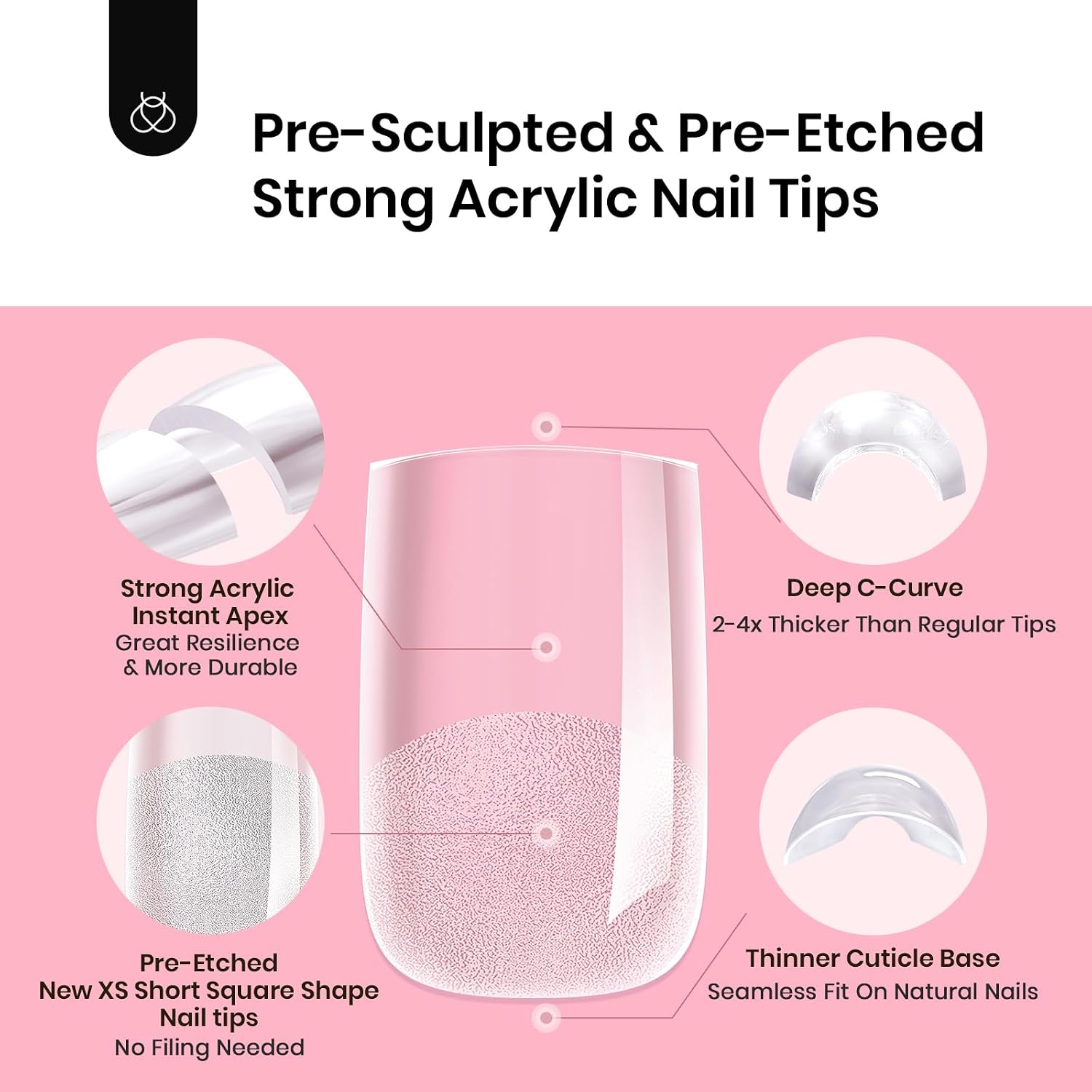 Thumbnail 4 de Beetles Tipex Instant Apex Nail Tips 512 pcs 💅