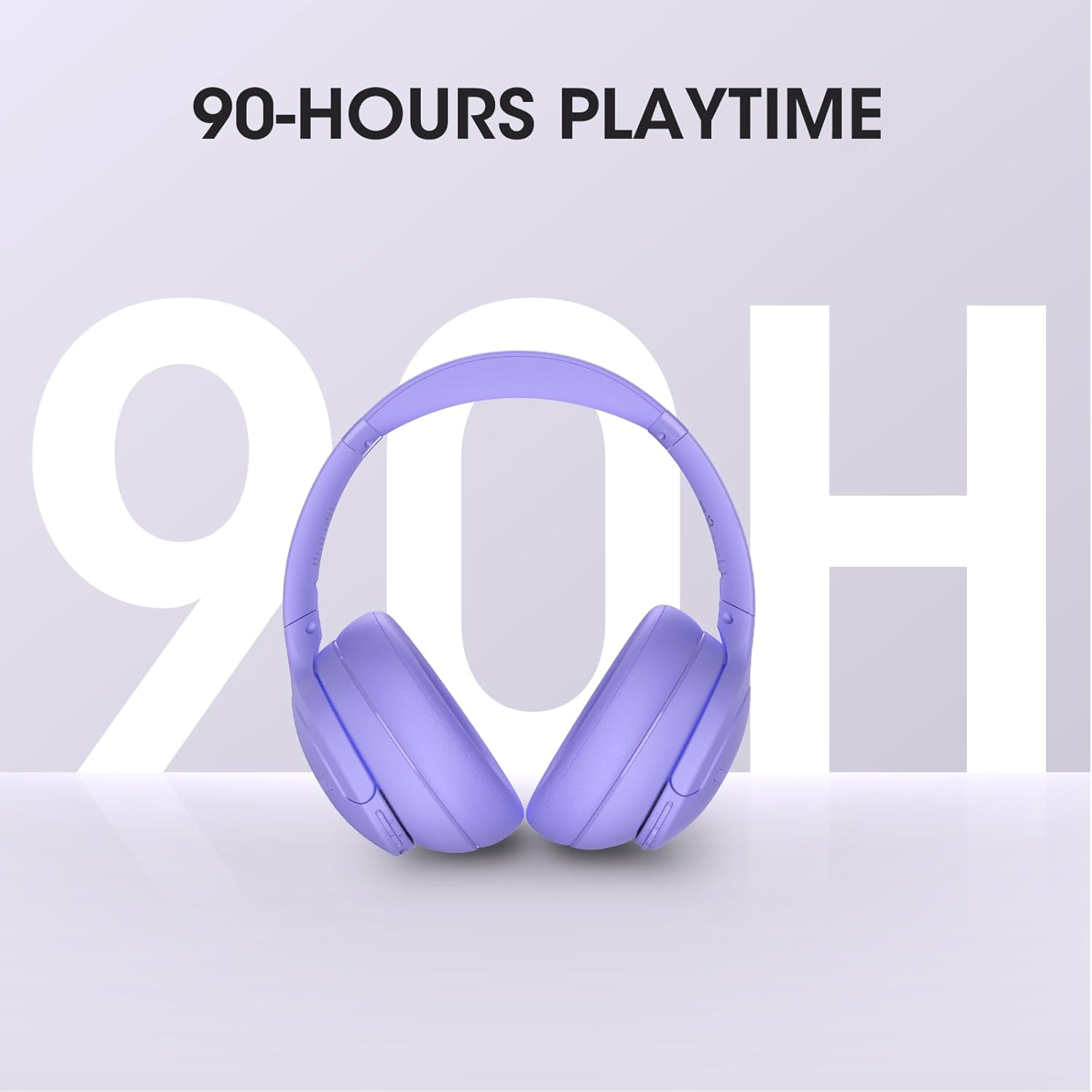 Thumbnail 1 de DOQAUS kabellose Bluetooth Over-Ear-Kopfhörer mit bis zu 90 Stunden Laufzeit, 3 EQ-Modi und Mikrofon (violett)