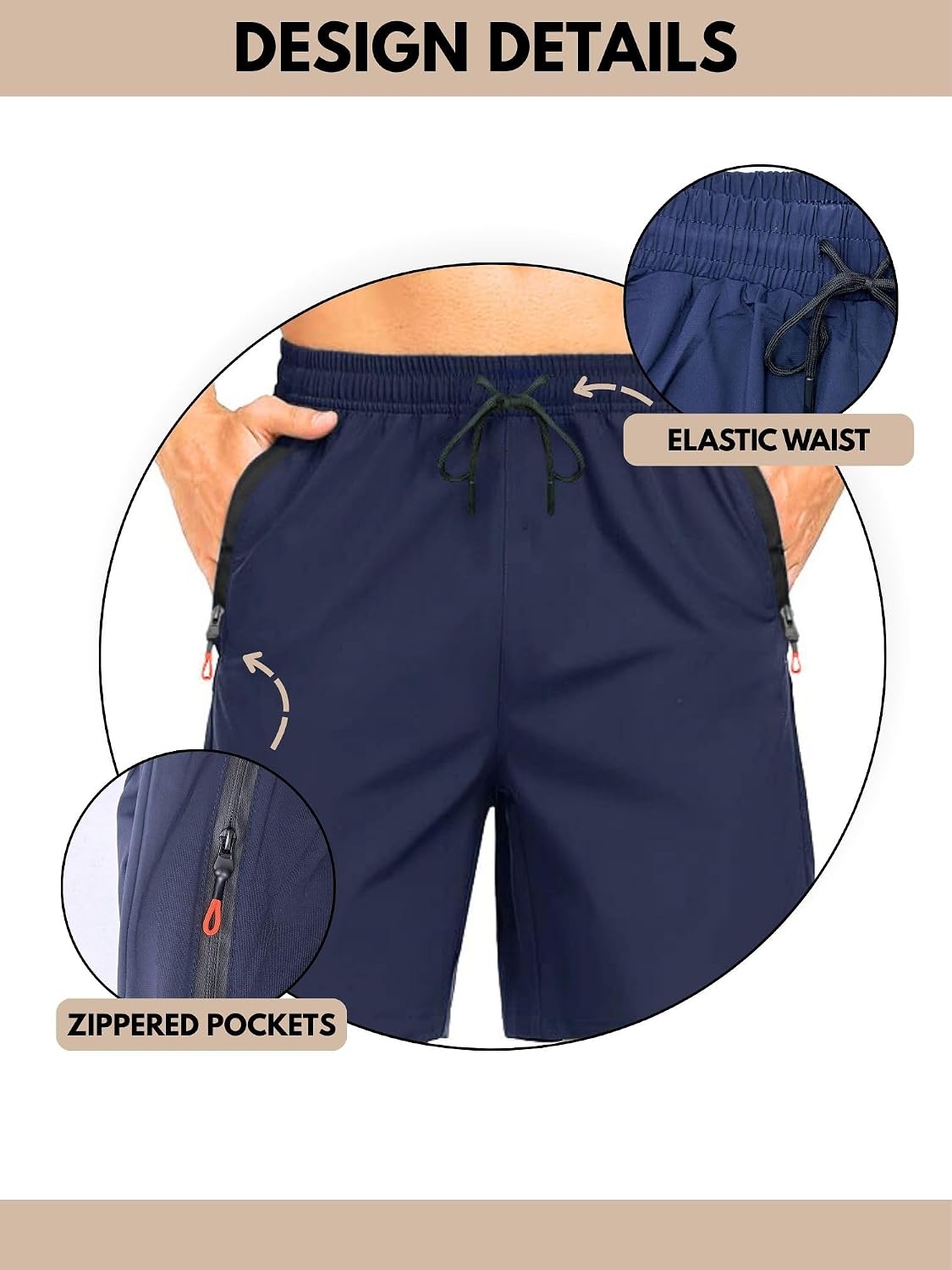 Detalle de MAGIC SELECT Pantaloncini da Tuta da Uomo: comfort e versatilità per allenamenti e day-by-day
