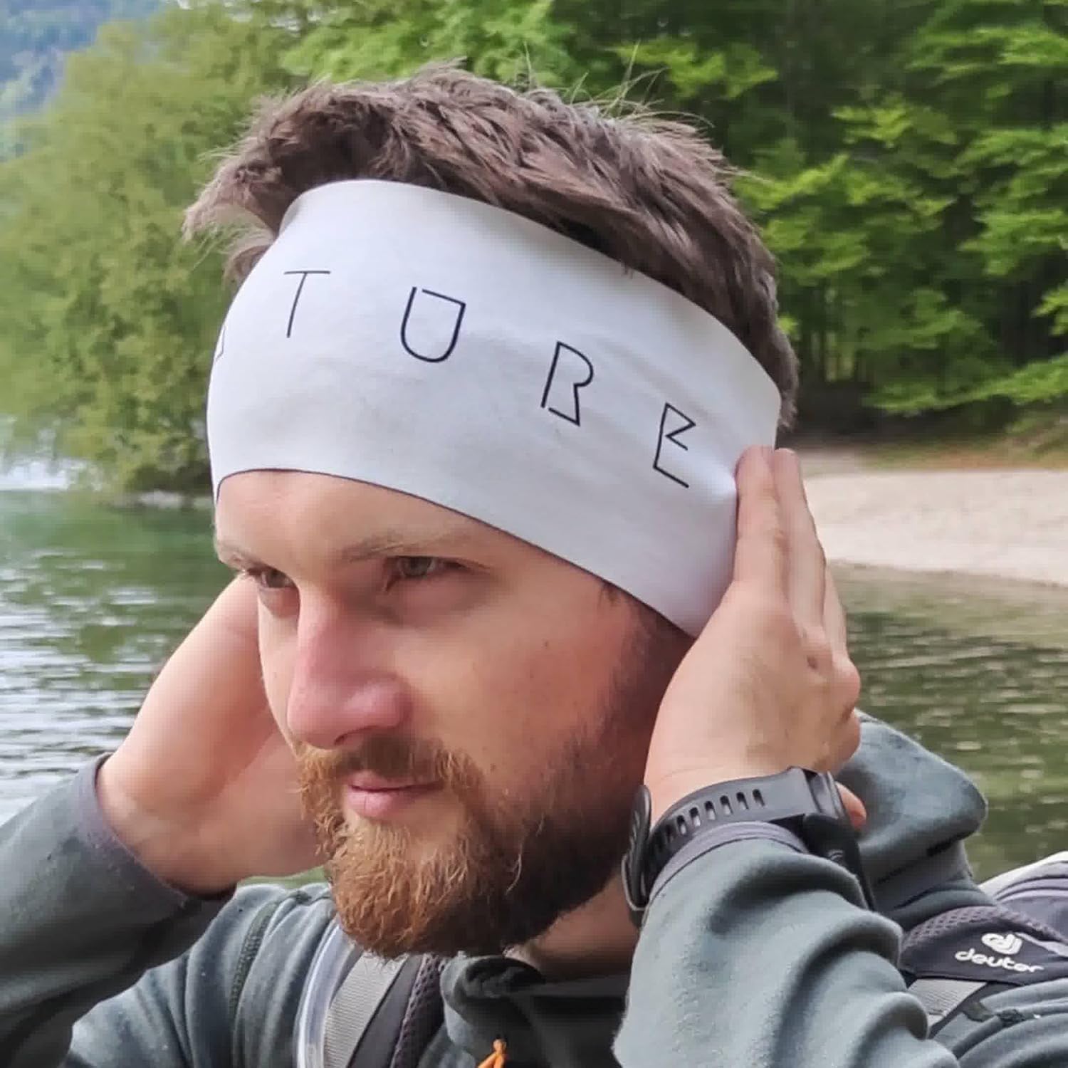 Thumbnail 3 de Atmungsaktives Sport Stirnband (Damen & Herren) mit AROC-DRY & Elasthan – winddichtes Schweißband zum Wenden