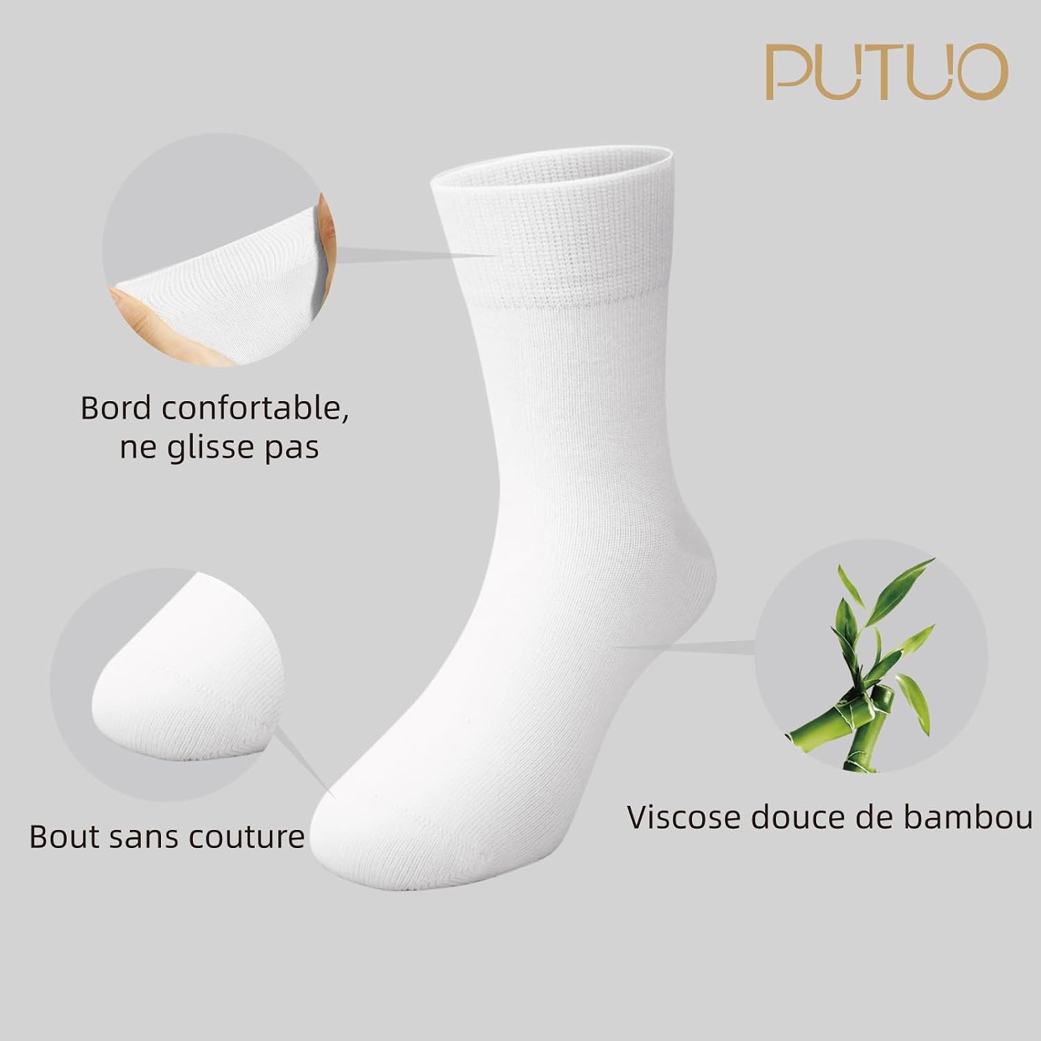 Thumbnail 3 de PUTUO Chaussettes Enfant 5 paires