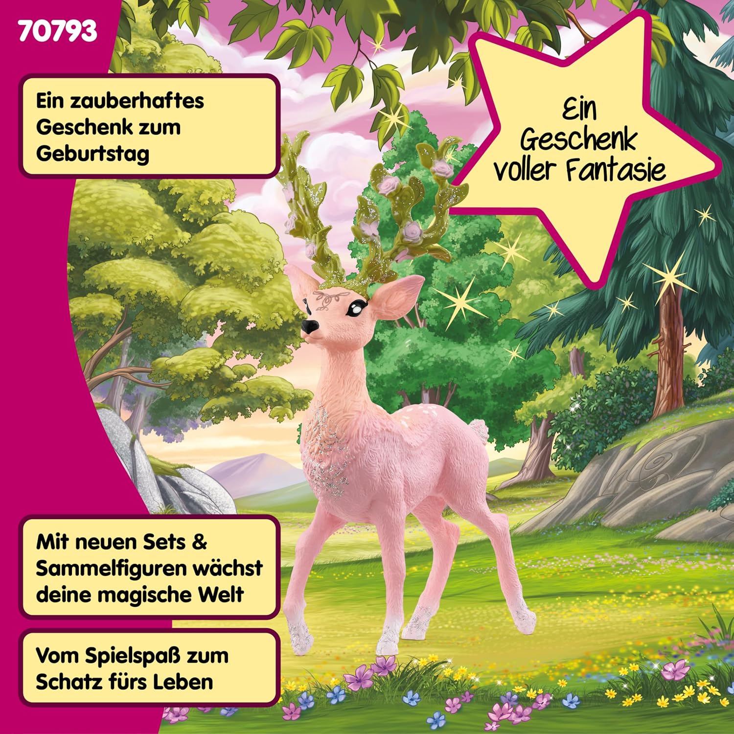Thumbnail 6 de Schleich Bayala Magischer Hirsch 70793 (9 x 6 x 14 cm) – detailgetreue Figur ab 5 Jahren