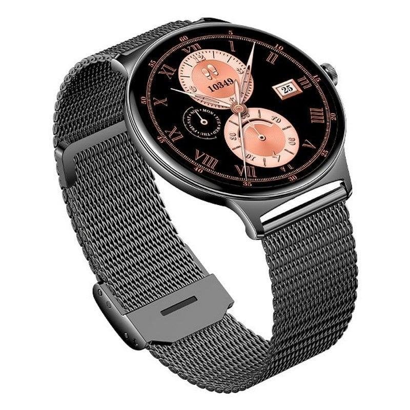 Detalle de Cool Ultrathin Smartwatch (AMOLED) Negro con 2 Correas – Llamadas, Salud y Deporte