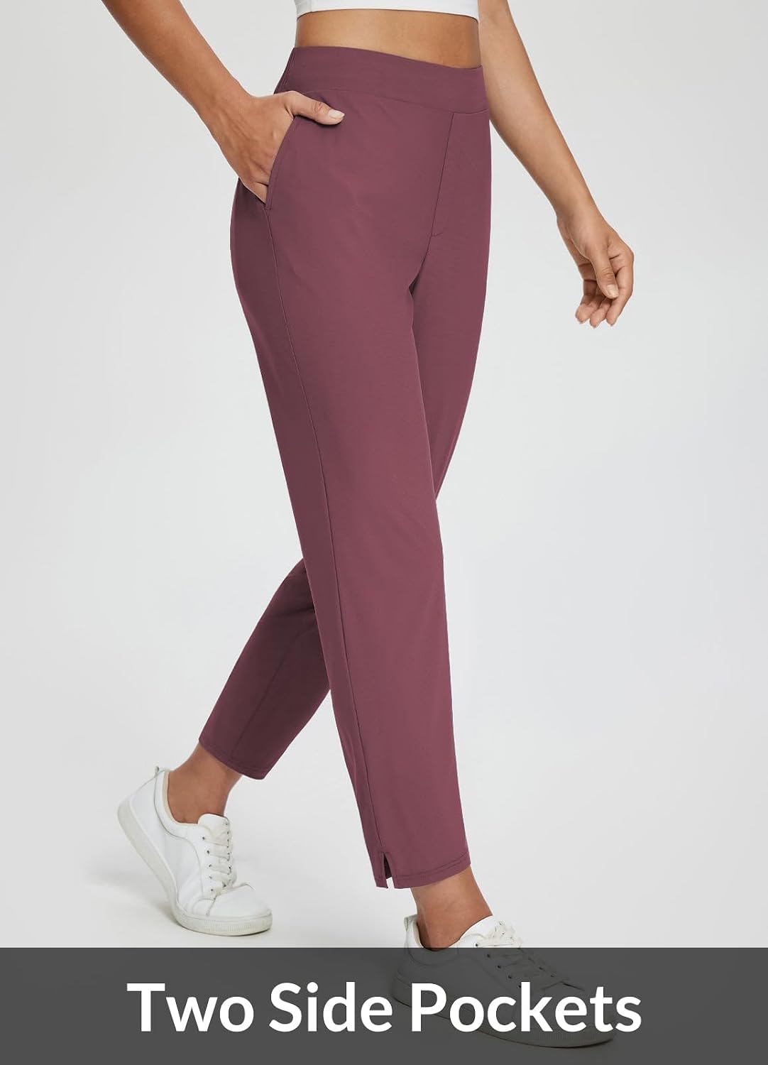 Thumbnail 6 de baleaf Women's Travel Pants, 7/8 Ankle, UPF 50+, Zip Pockets, Petite Fit