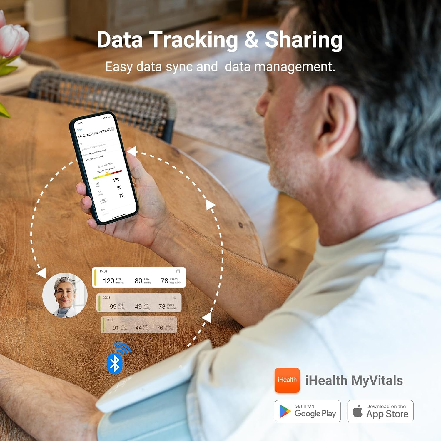 Detalle de iHealth Upper Arm Blood Pressure Monitor Neo