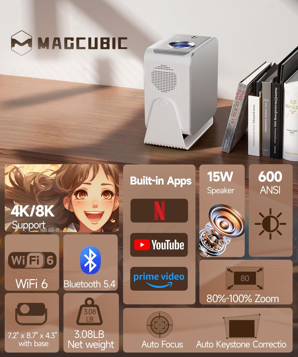 Thumbnail 1 de Magcubic HY350MAX 1080P Mini Projector
