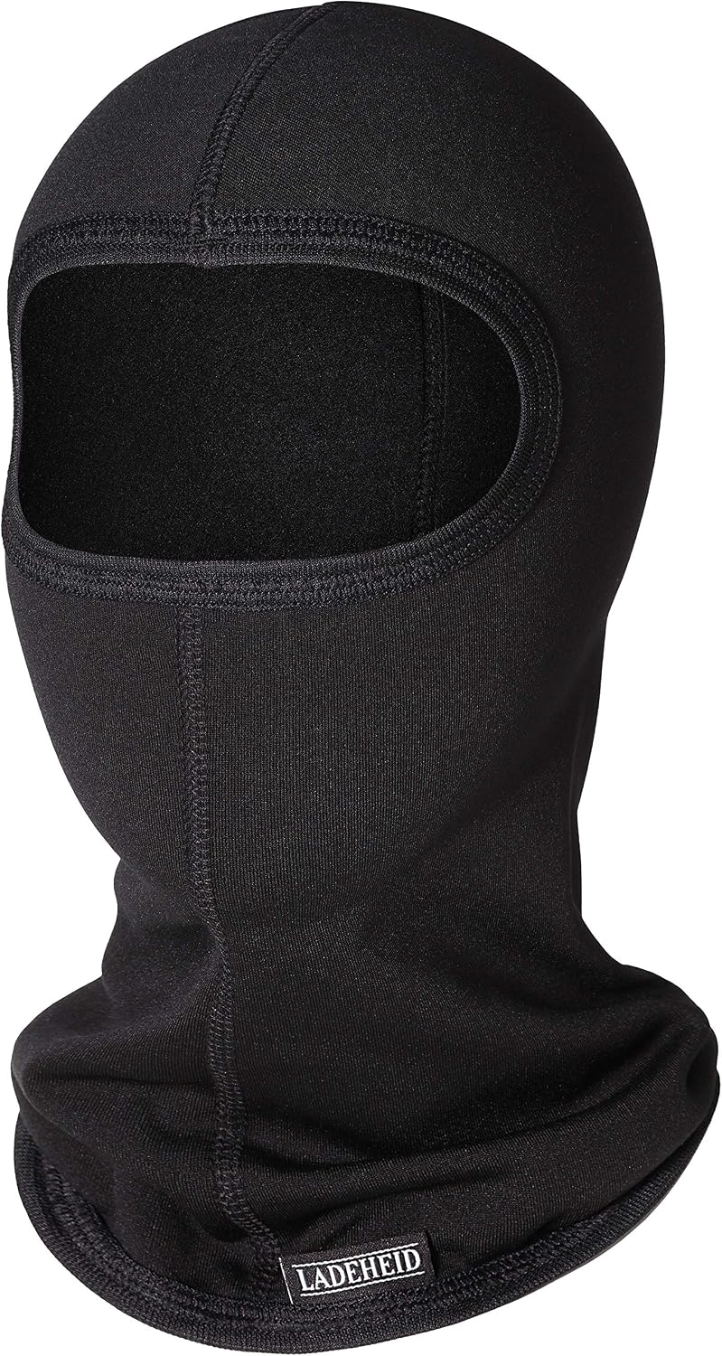 Detalle 2 de Ladeheid Ski Cagoule Enfant thermoactif avec chapeau LA-200 (cagoule balaclava unisexe, taille universelle)