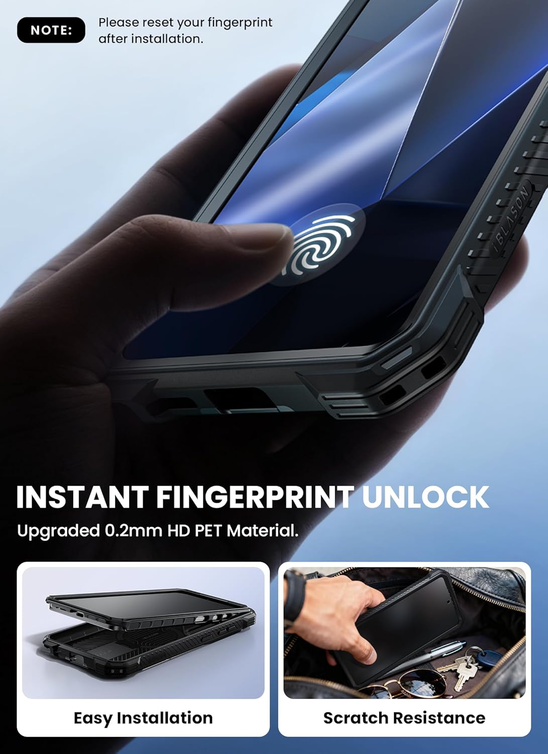Thumbnail 6 de i-Blason Armorbox Case for Samsung Galaxy S26 Ultra (6.9") with MagSafe, Belt Clip & Built-in Screen Protector, Black