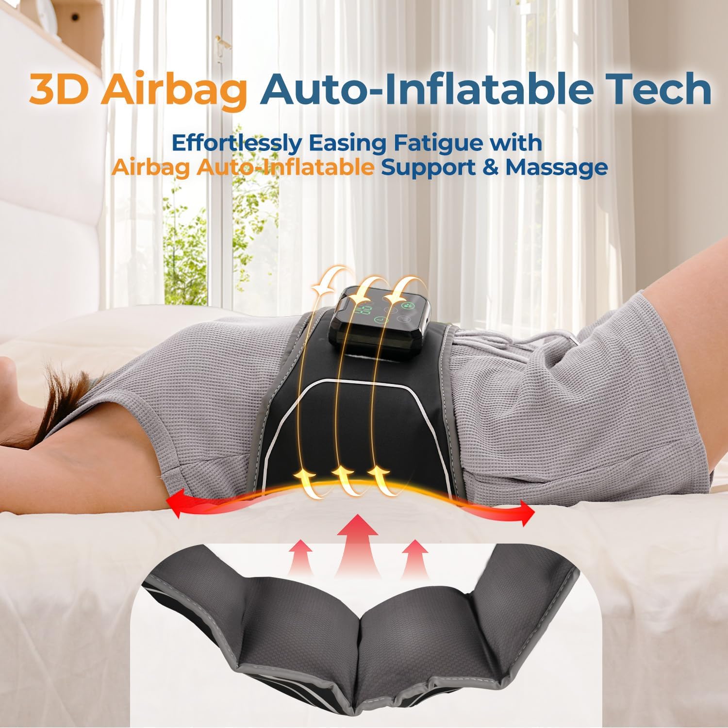 Detalle 2 de 3D Airbag Heated Back Pad, 4 heat levels