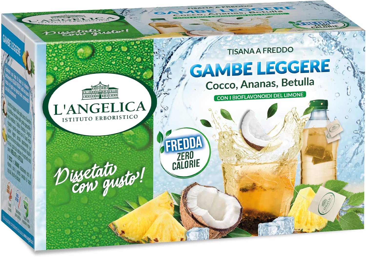 Detalle 2 de L'Angelica 10 astucci Tisane a freddo 🍵
