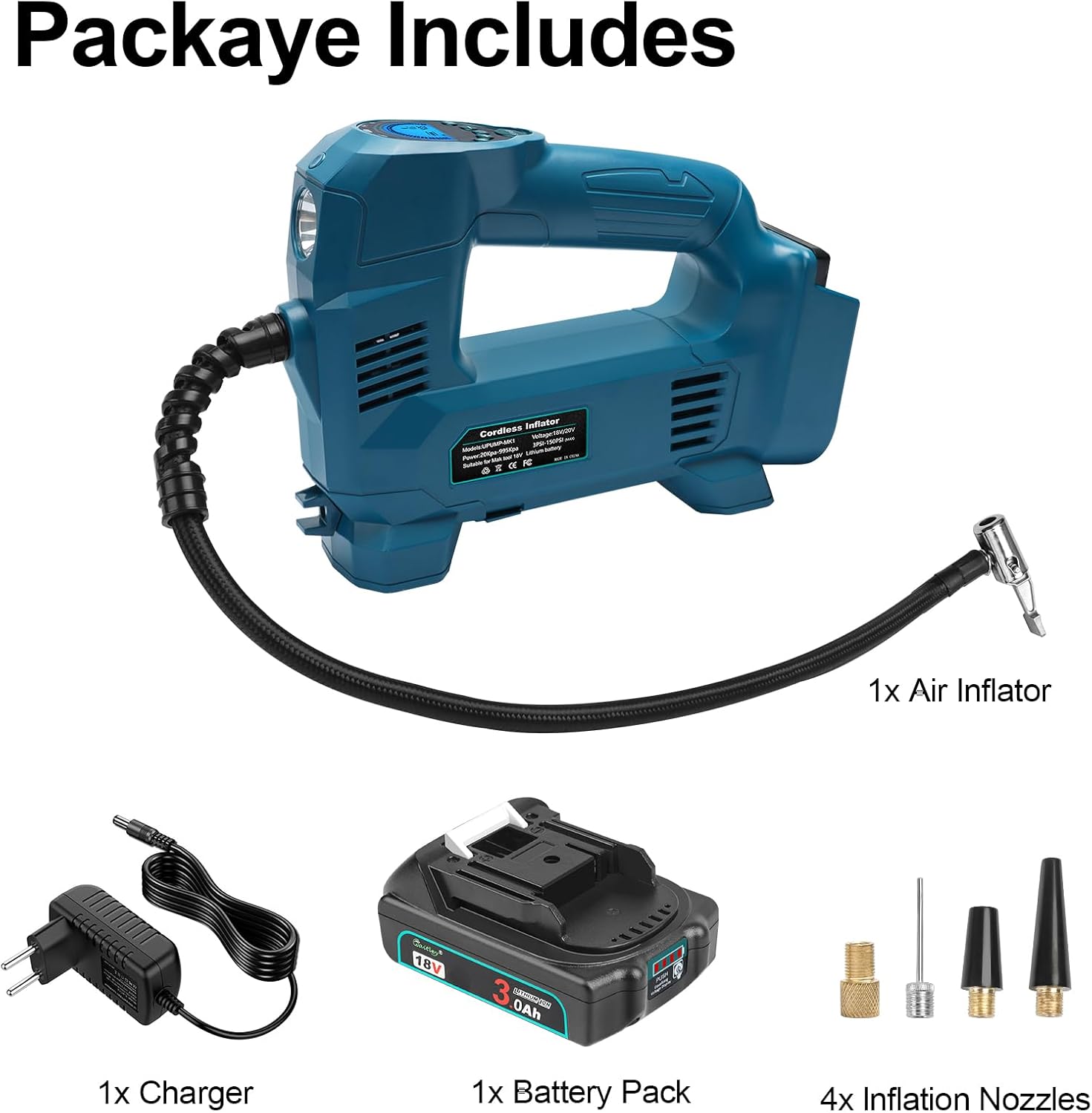 Thumbnail 5 de Kabelloser Akku Kompressor 18V 🔧