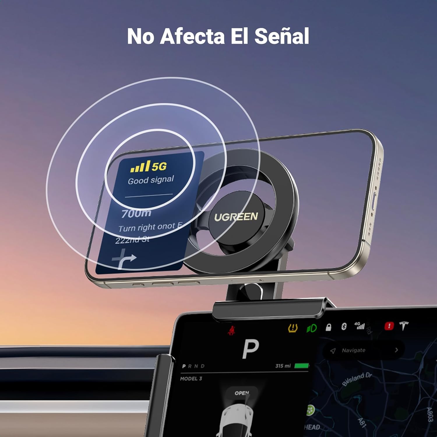 Thumbnail 8 de UGREEN Soporte Magsafe para Coche Tesla 🚗 - compatible iPhone