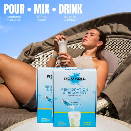 Thumbnail 8 de Revival Rapid Rehydration Electrolytes Powder | High Strength Sachet Drink by Revival Shots