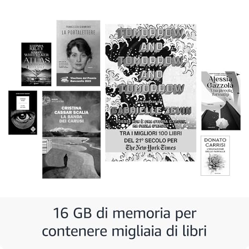 Thumbnail 4 de Amazon Kindle (Ultimo modello) - Il più leggero e compatto, schermo antiriflesso, illuminazione frontale regolabile, 16 GB, senza pubblicità