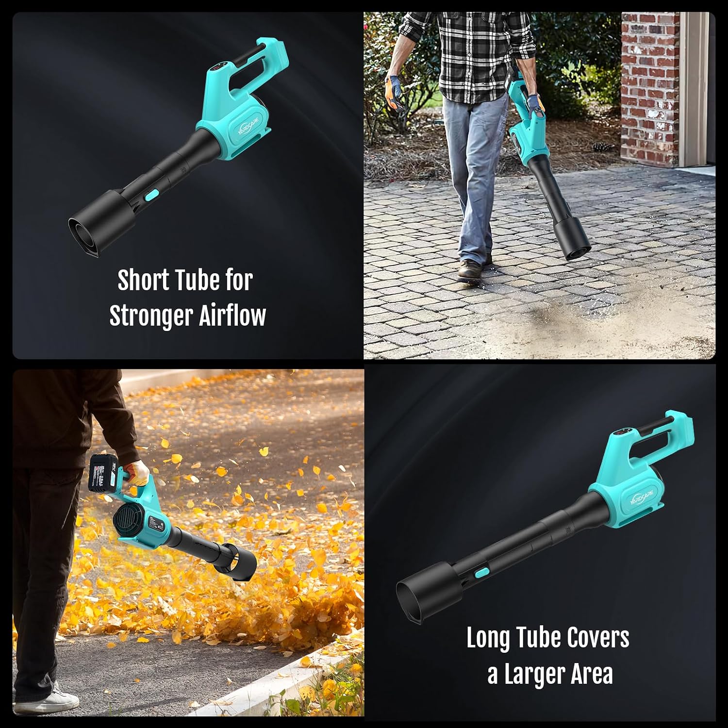 Thumbnail 3 de YARDCARE BBL20007B Cordless Leaf Blower with 4.0Ah Battery, 5 Speeds & Turbo