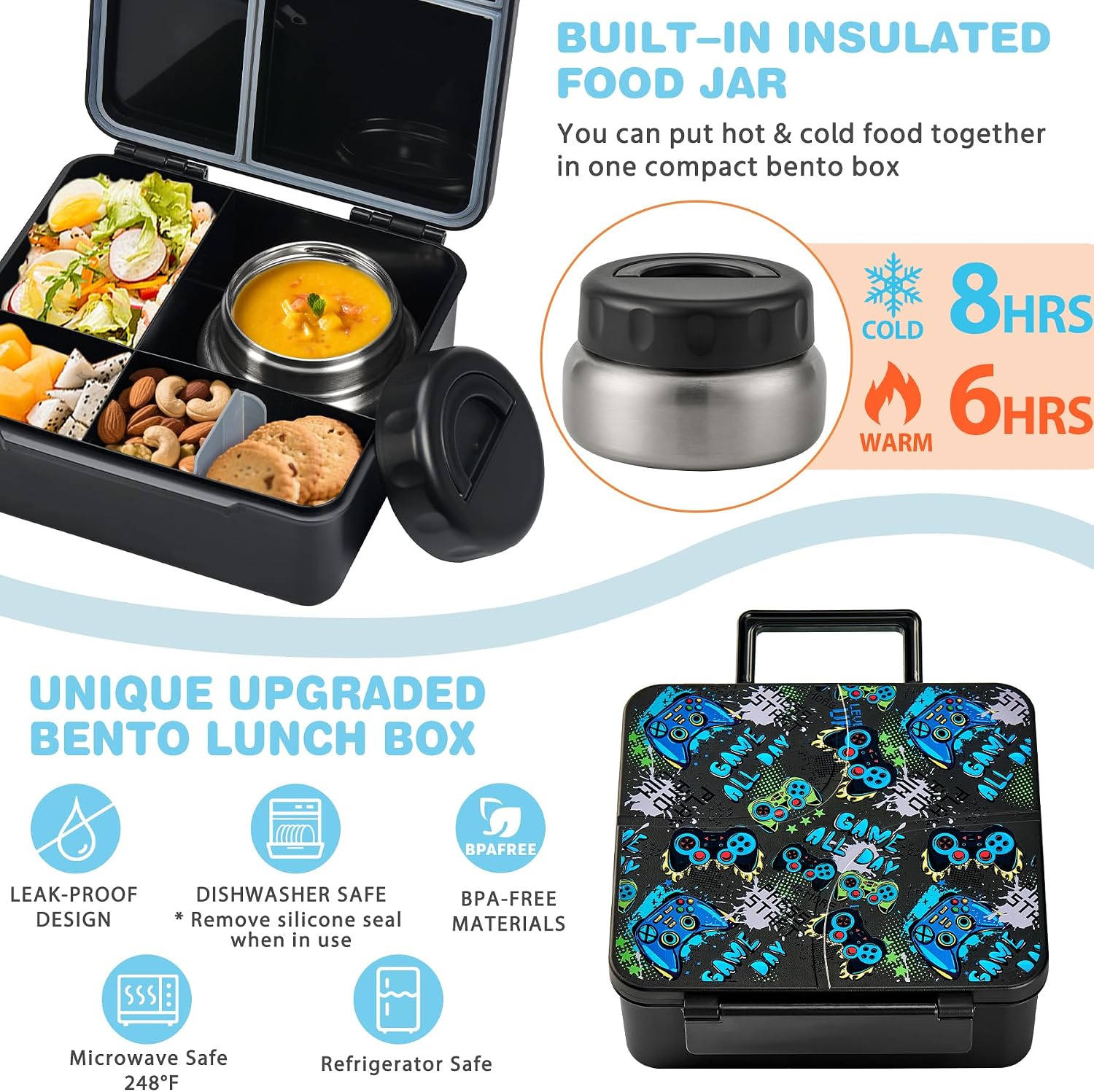 Detalle 2 de Bento Lunch Box with 9.5 oz Soup Thermos