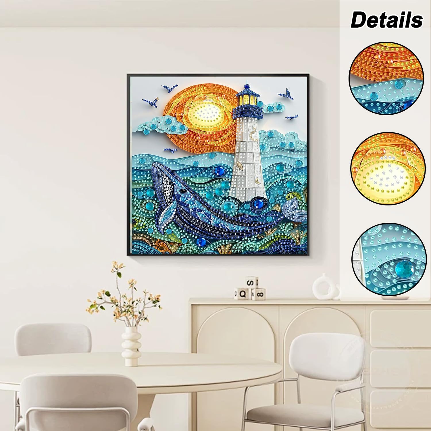 Detalle de AIBOERL Diamond Painting Kit 12 x 16 in