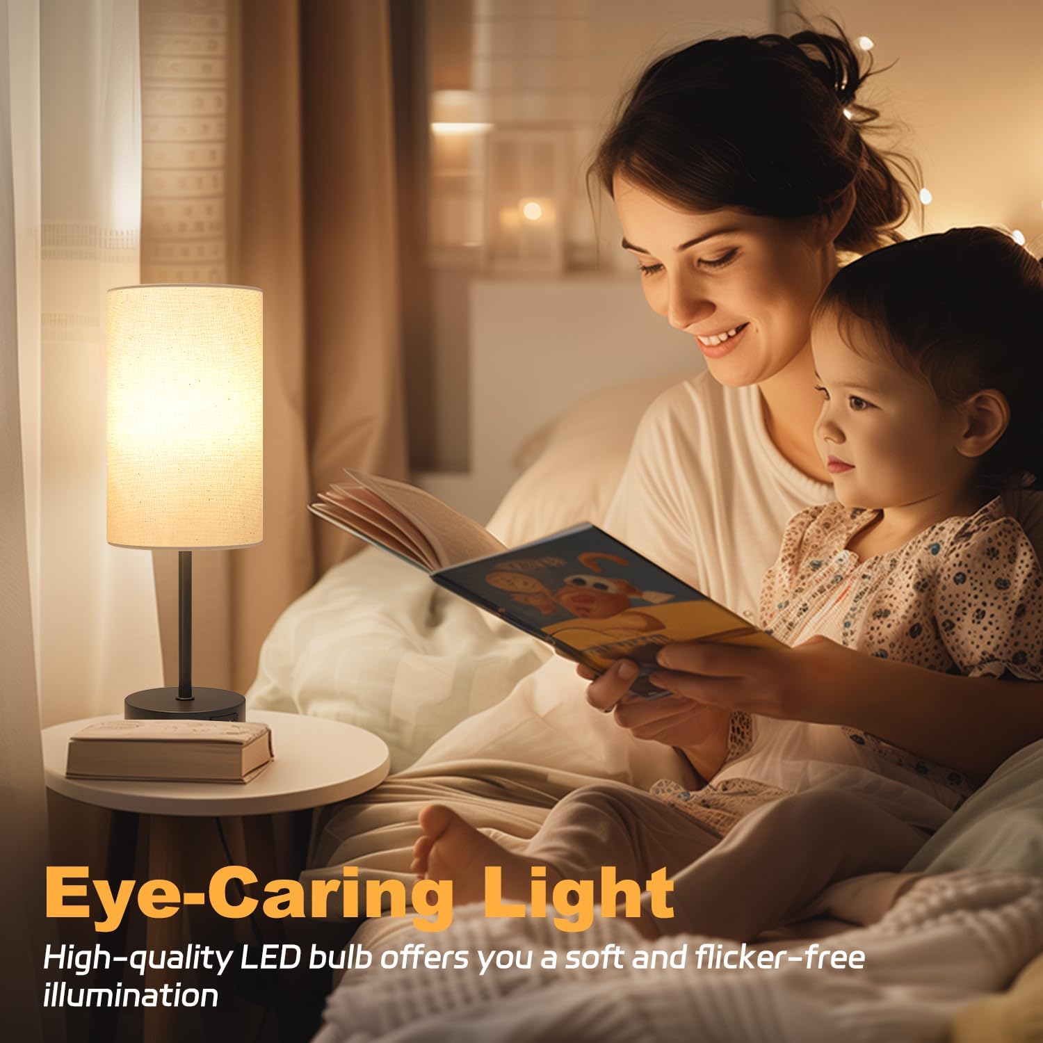 Thumbnail 4 de STANBOW Bedside Lamps Touch Control 13.8in