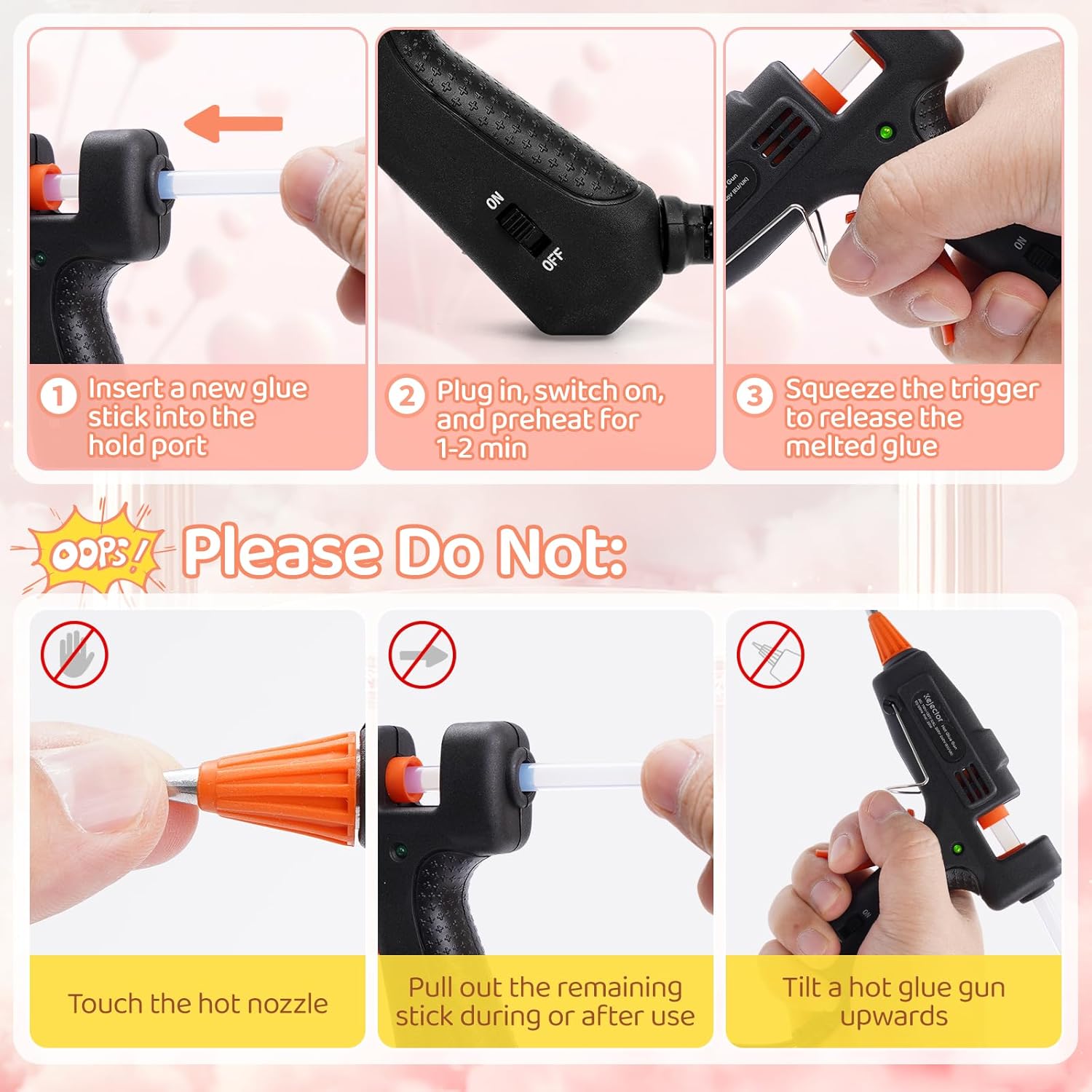 Thumbnail 6 de Fireproof Hot Glue Gun 20W with 30 Sticks