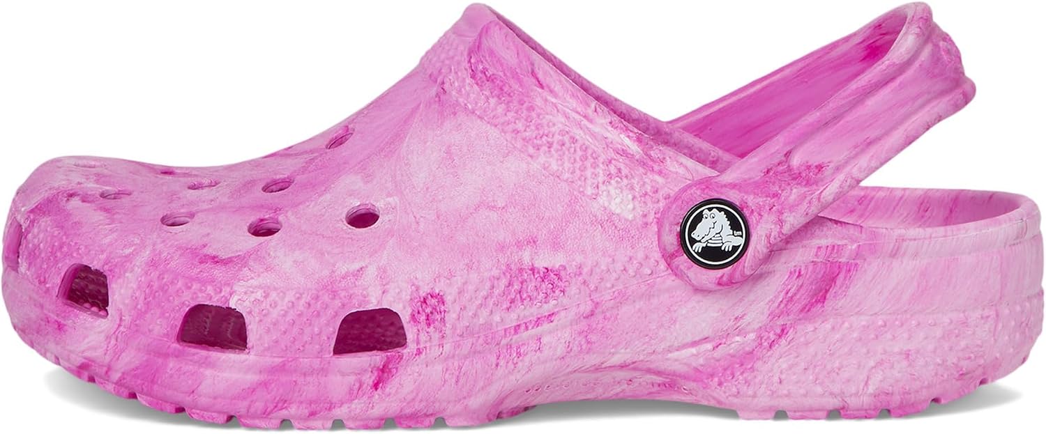 Thumbnail 3 de Crocs Unisexe Enfant Classic Watercolor Marbled Clog K – sabots rose jaspé