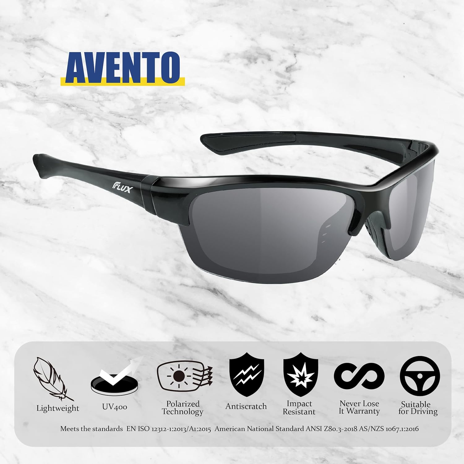 Thumbnail 1 de ICECUBE AVENTO Polarised Sports Sunglasses with UV400, Anti-Slip Function and Lightweight Frame