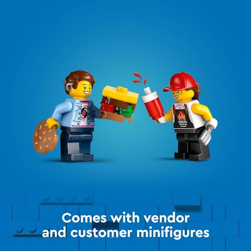 Detalle de LEGO City Burger Truck Toy Building Set (60404) – Creative Play for Kids 5+