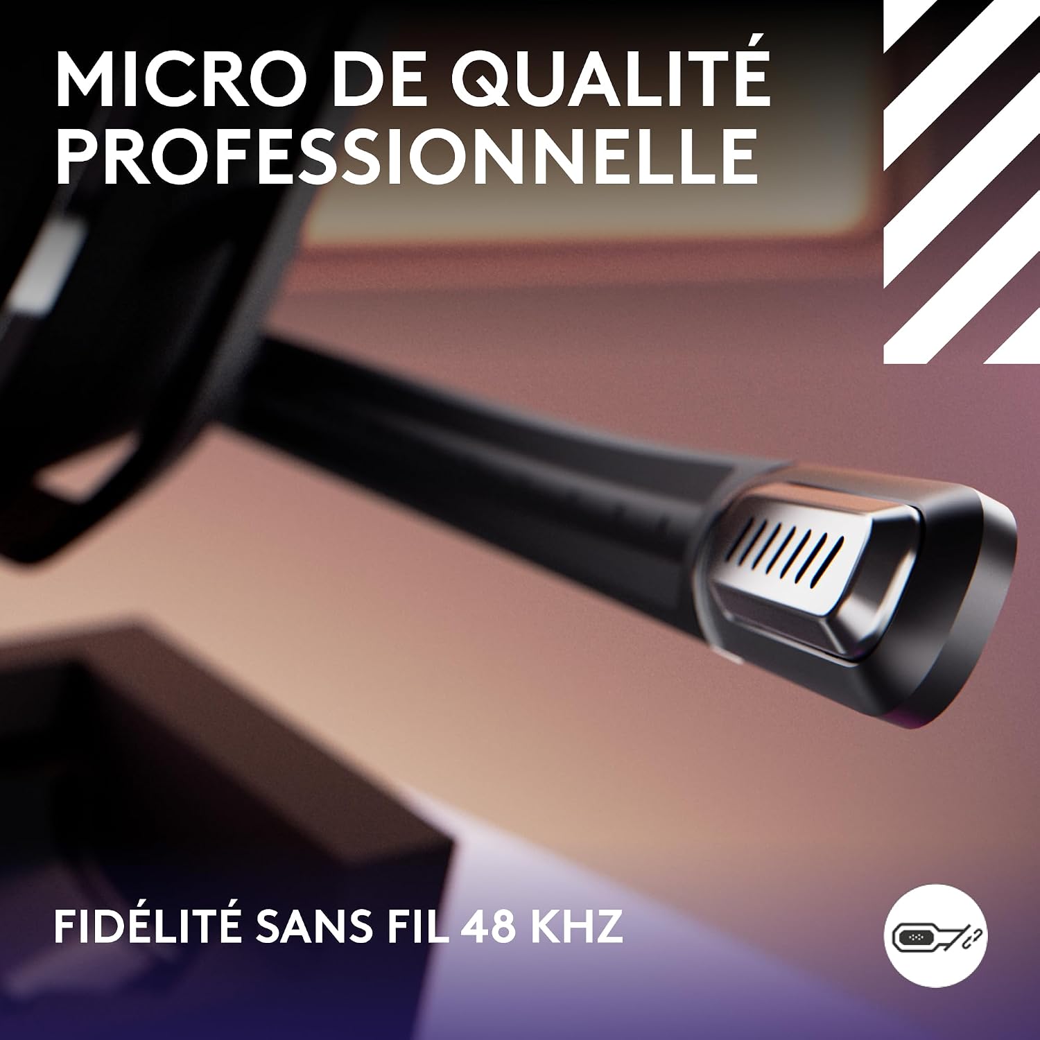 Detalle de Logitech G Astro A50 Lightspeed, Casque Gaming sans Fil + Station – expérience multiplateforme