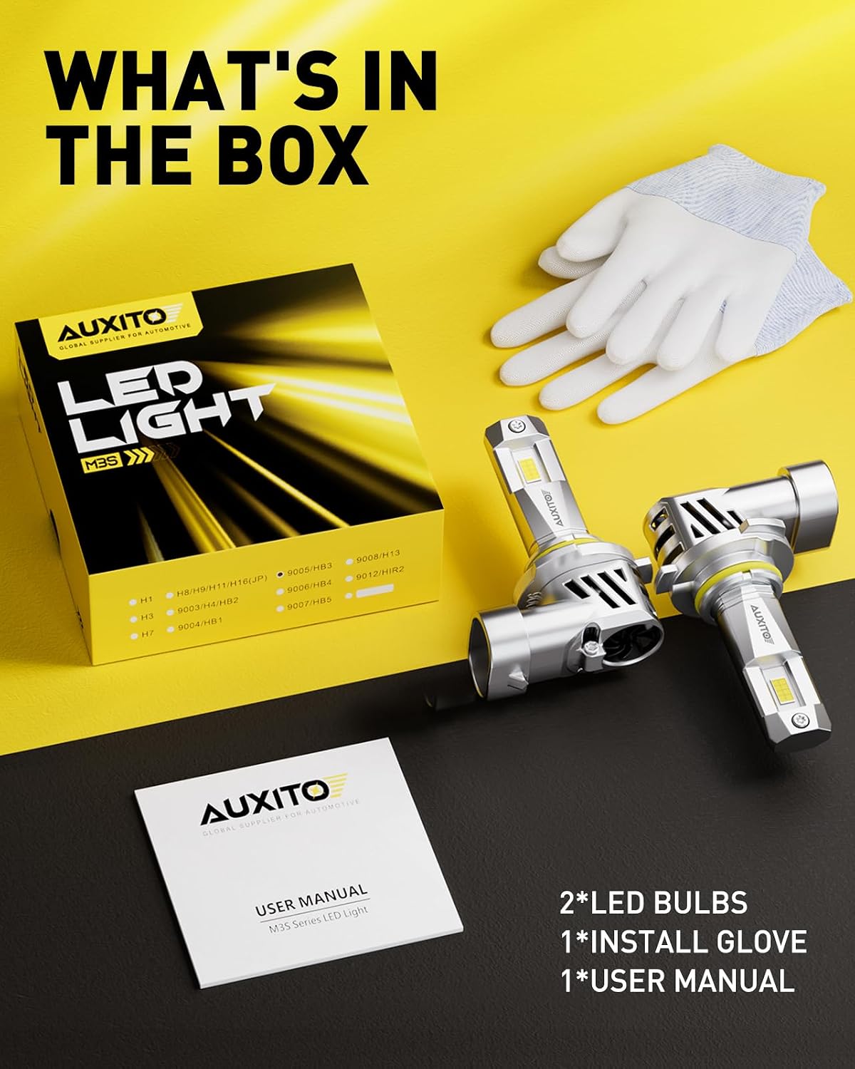 Thumbnail 6 de AUXITO 9005/HB3 Light Bulbs