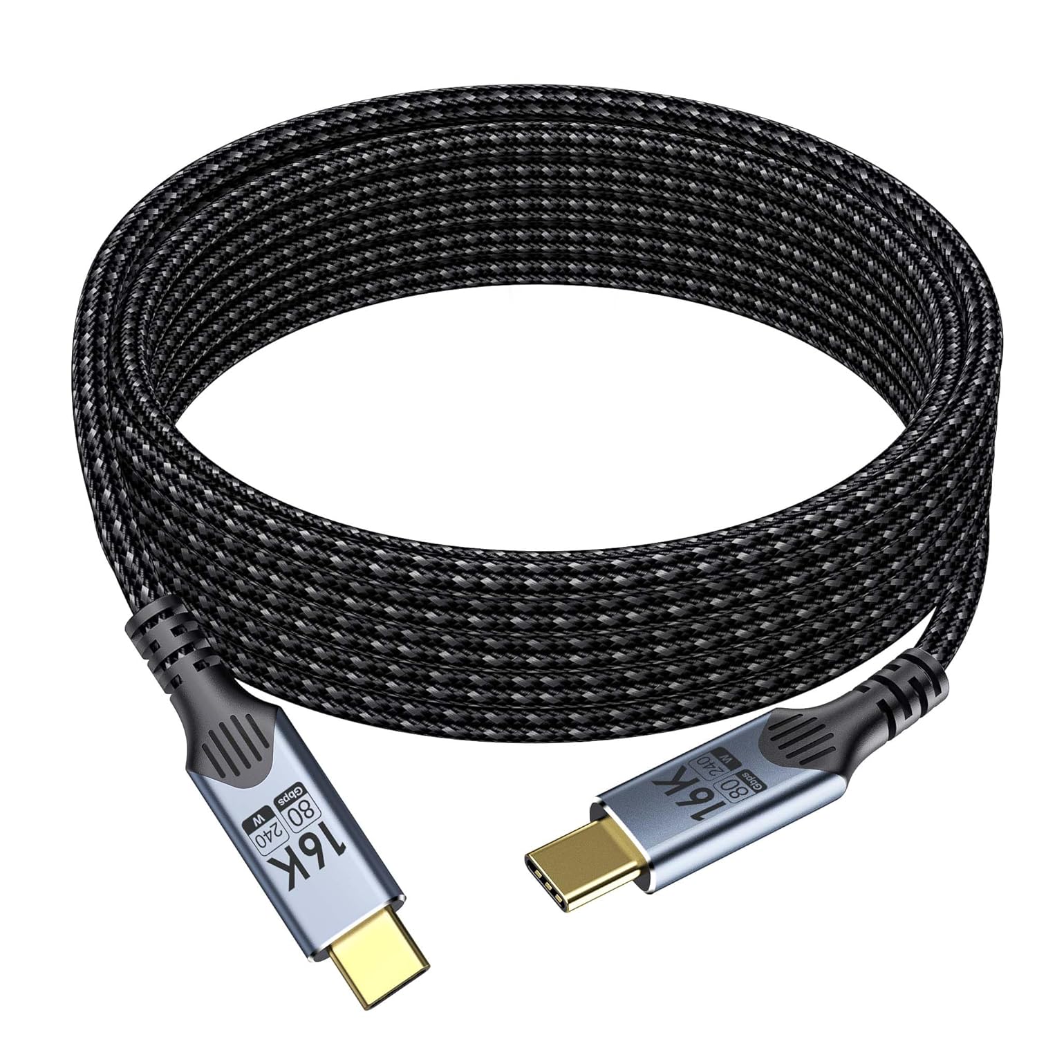 Detalle de 2 m USB-C auf USB-C Kabel – 80 Gbps, Thunderbolt-kompatibel, 240W Schnellladen