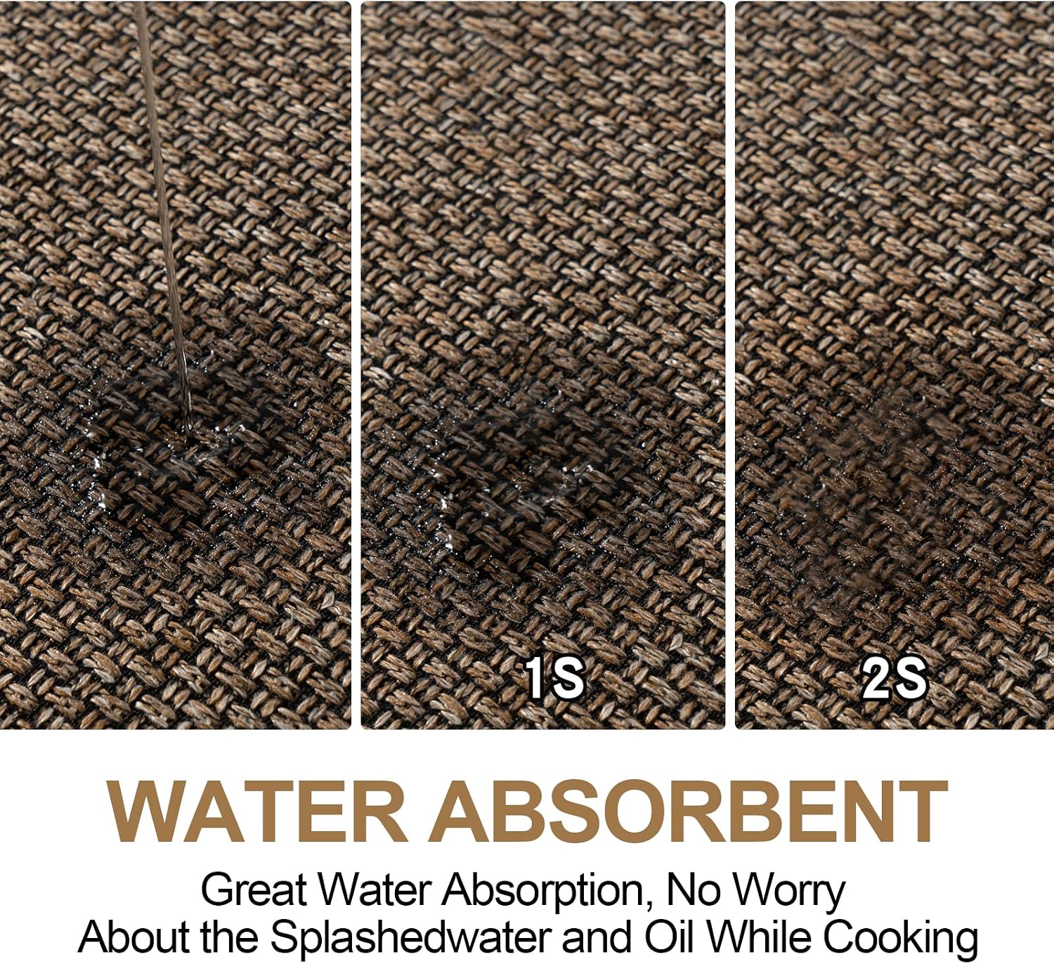 Thumbnail 6 de SUMLANS Kitchen Mat Set of 2 PCS: Cushioned, Non-Slip, Absorbent Runners for Kitchen Floors