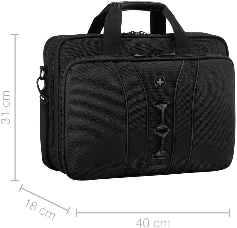 Thumbnail 2 de WENGER Legacy Laptop-Tasche für Notebook & Tablet – Organizer, rPET Polyester, schwarz/grau