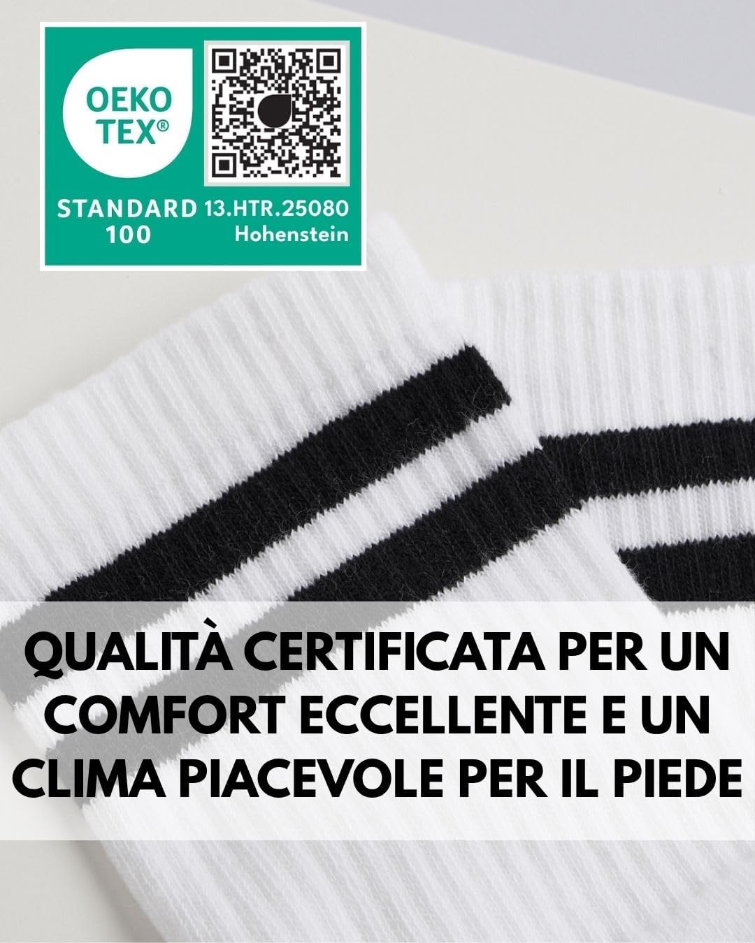 Thumbnail 5 de sockenkauf24 Calze Sportive Uomo Calzini Tennis 6 Paia Spugna Rinforzati Crew Socks