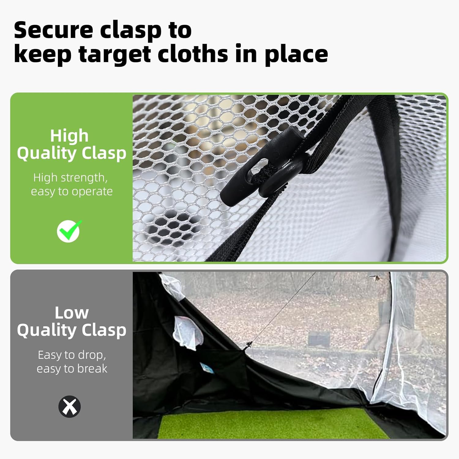Thumbnail 4 de Golf Net Upgraded All-in-One 10x7ft Practice Net with Tri-Turf Mat and Portable Bag