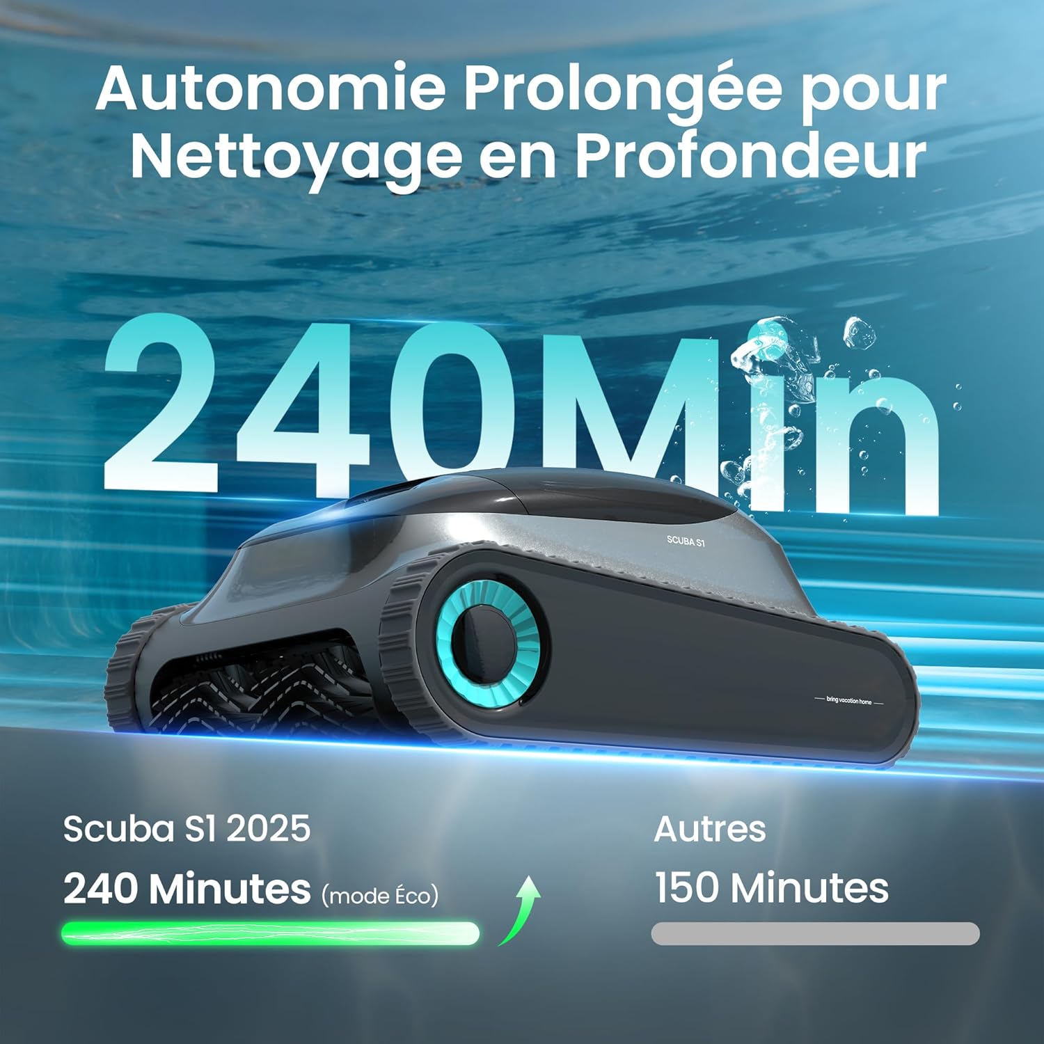 Thumbnail 2 de (2026 Upgrade) AIPER Scuba S1 Poolroboter Akku – bis 240 Min Laufzeit, Ultrafeinfiltration & App-Steuerung