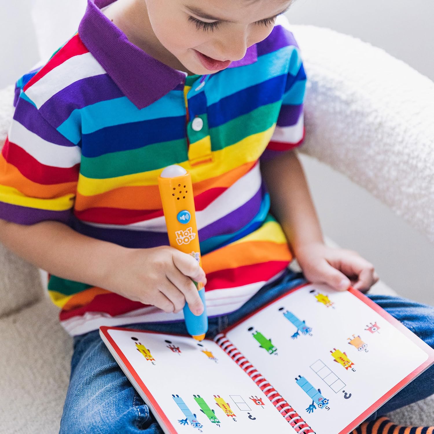 Thumbnail 6 de Learning Resources Hot Dots Numberblocks 11–20 libro attività 60 giochi