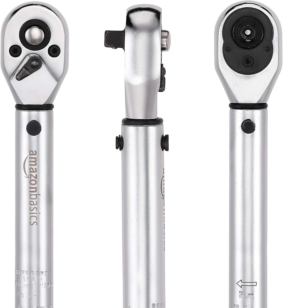 Detalle de Amazon Basics 1/4 Inch Drive Click Torque Wrench (20–150 in-lb / 2.5–15 Nm)