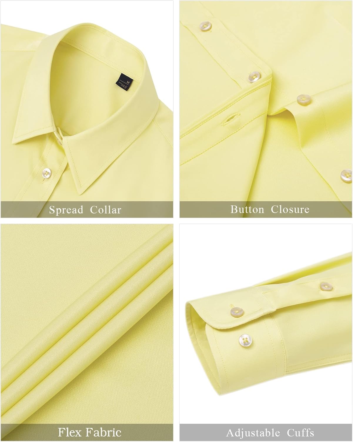 Thumbnail 3 de J.VER Damen Bluse Casual Business mit Button-Down-Kragen (Langarm, leicht zu bügeln)