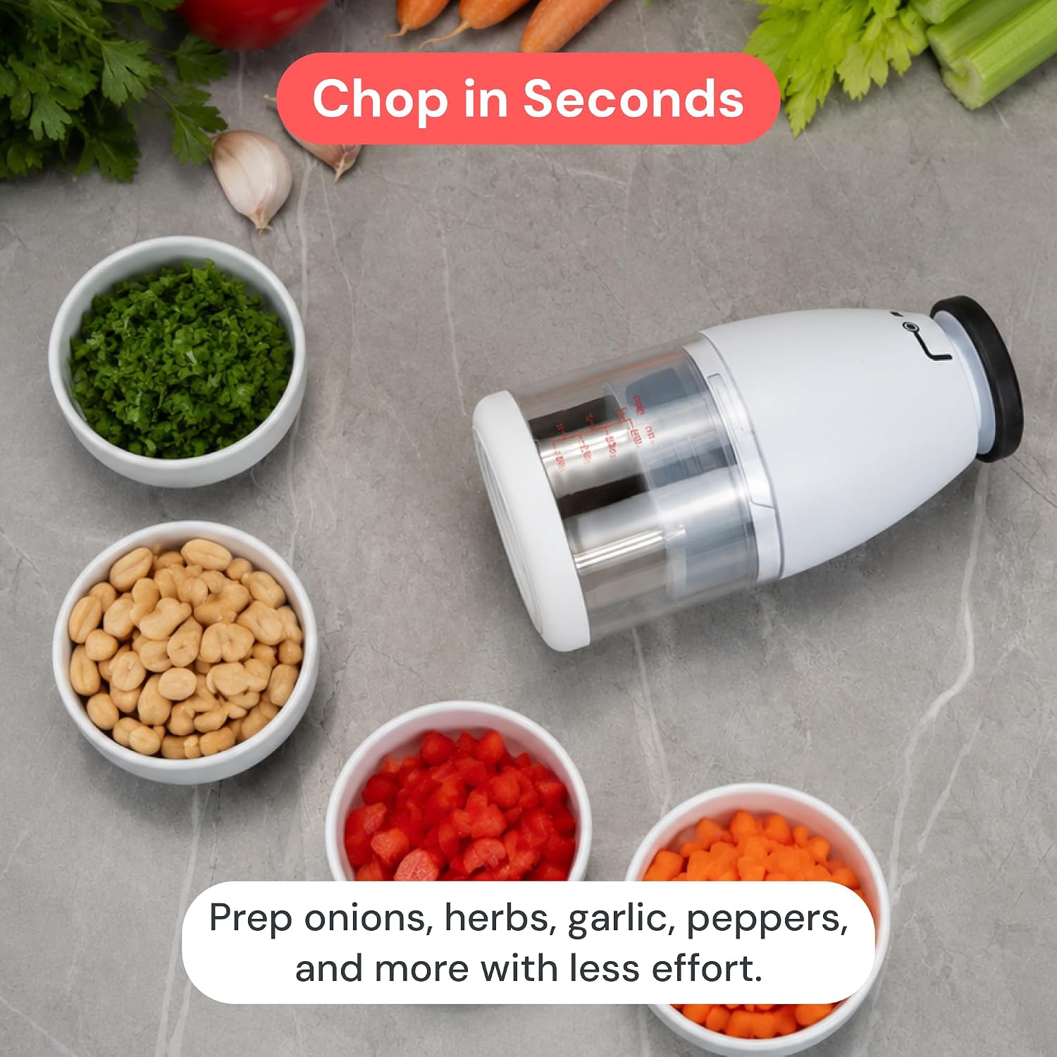 Thumbnail 2 de Fullstar Manual Vegetable Chopper with 1-Cup Container
