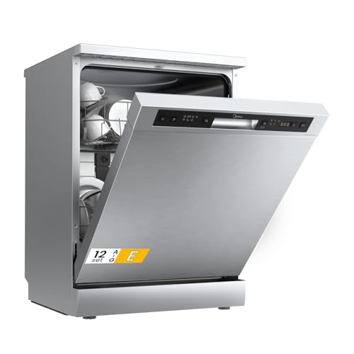 Detalle 2 de Midea Lavastoviglie Libera Installazione 12 Coperti, 6 Programmi, 60 cm inox