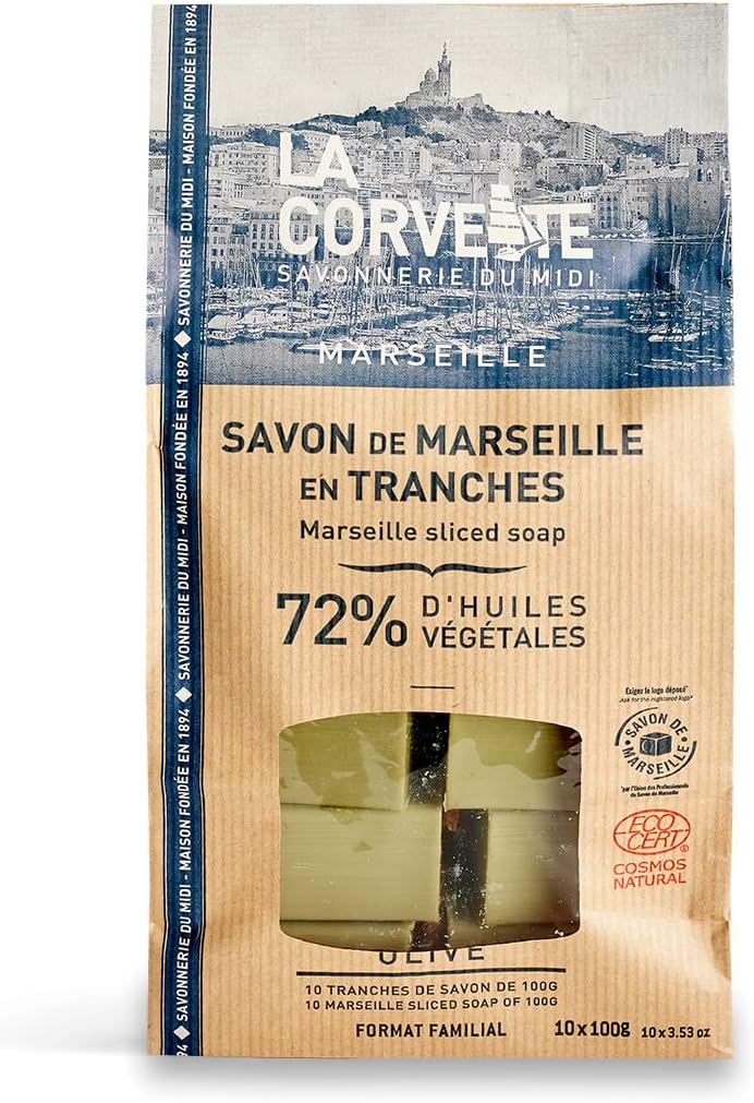Thumbnail 3 de La Corvette Sapone Marsiglia all'Olio d'Oliva – Sacchetto da 10 saponette da 100 g (1000 g totali), senza profumazione