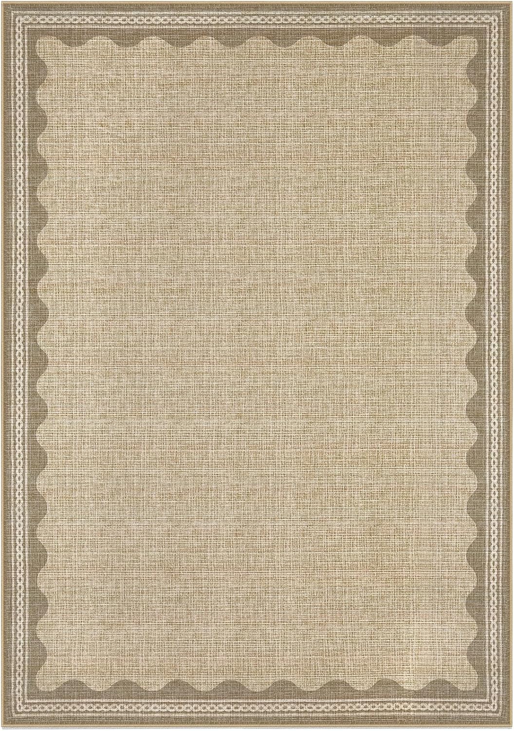 Thumbnail 4 de CAREMEE 5x7 Washable Rug Cream