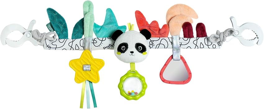 Detalle de Fehn Panda - Cadena móvil de juguete para cochecito 🐼
