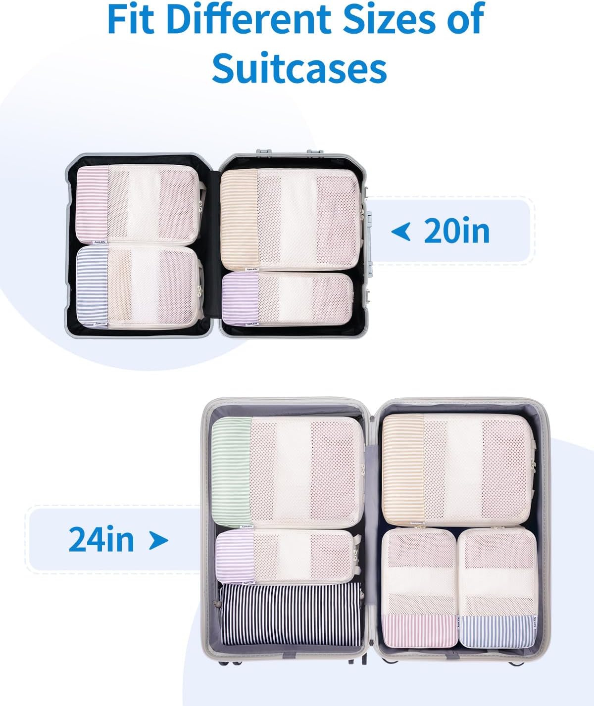 Detalle 2 de Narwey Compression Packing Cubes 6-set