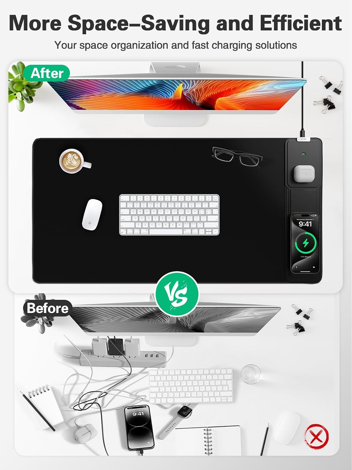 Detalle 2 de Mouse Pad Foldable Phone Holder 31.5"