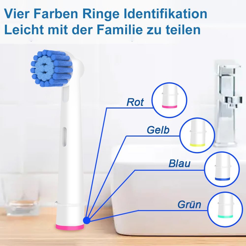 Thumbnail 3 de Betterchoi 16 Sensitive Aufsteckbürsten kompatibel mit Oral-B (weiche Borsten) – für schonende Reinigung
